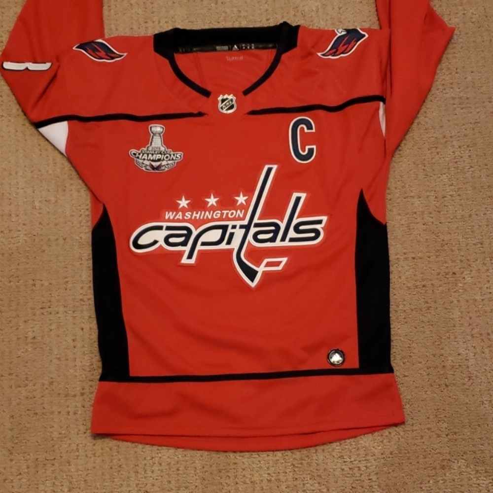 Capitals Champion Jersey 2018 Alexander Ovechkin 8